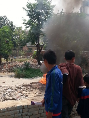 Toen schoot het in brand